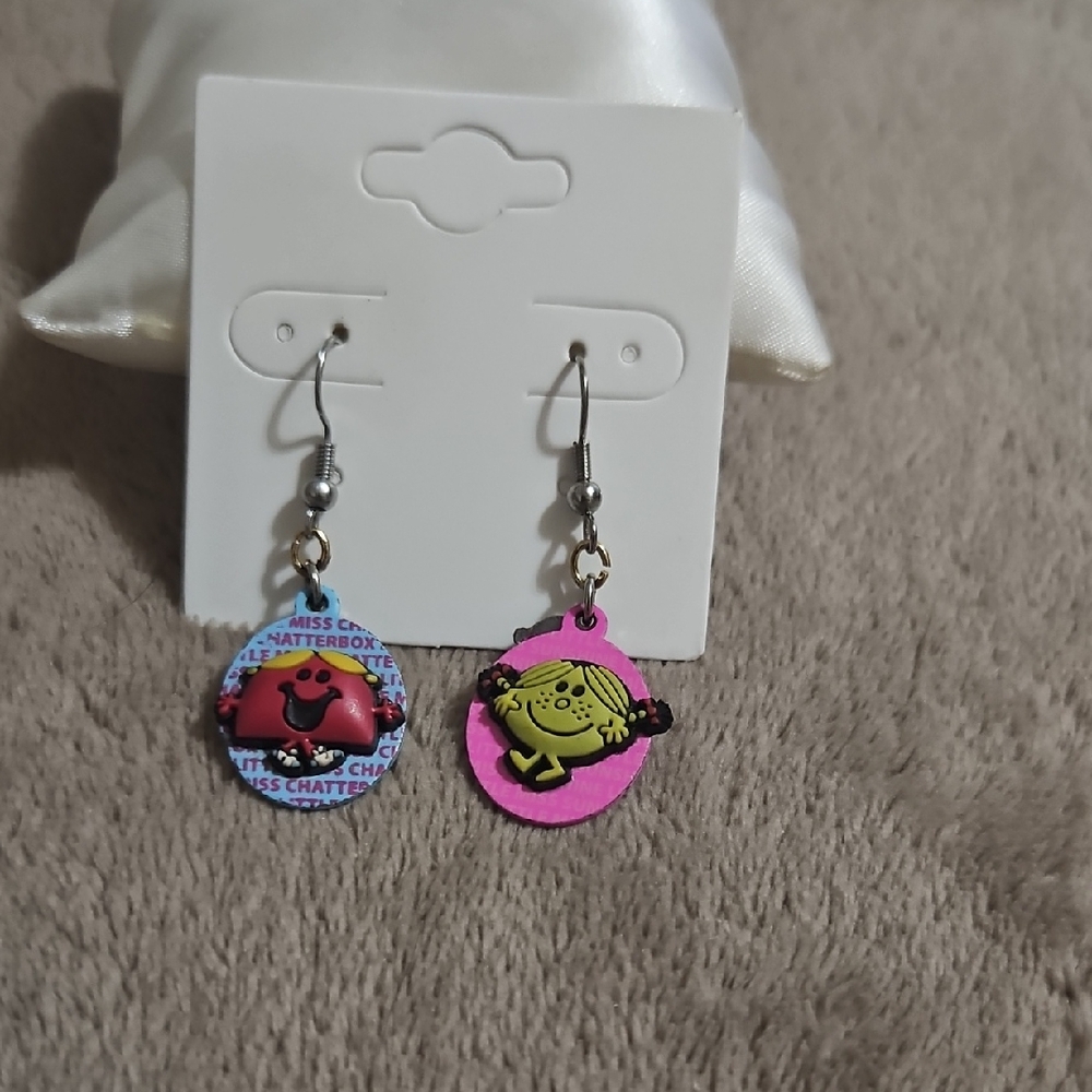 Mr Men Mismatched Earrings